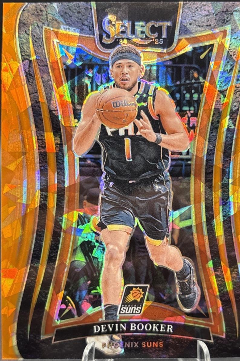 Devin Booker [Orange Cracked Ice Prizm] #358