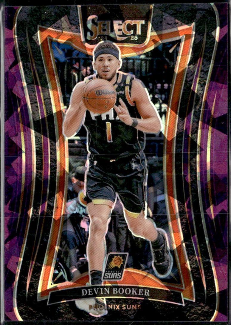 Devin Booker [Purple Cracked Ice Prizm] #358