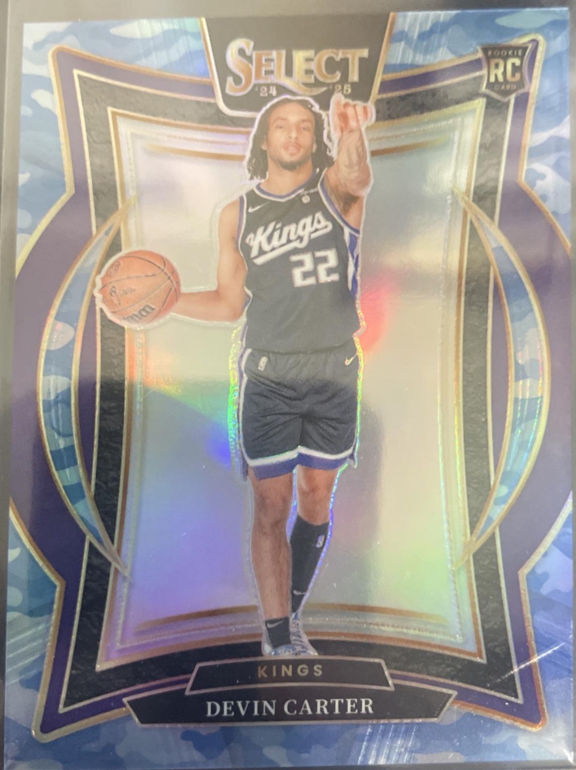 Devin Carter [Blue Camo Prizm] #92