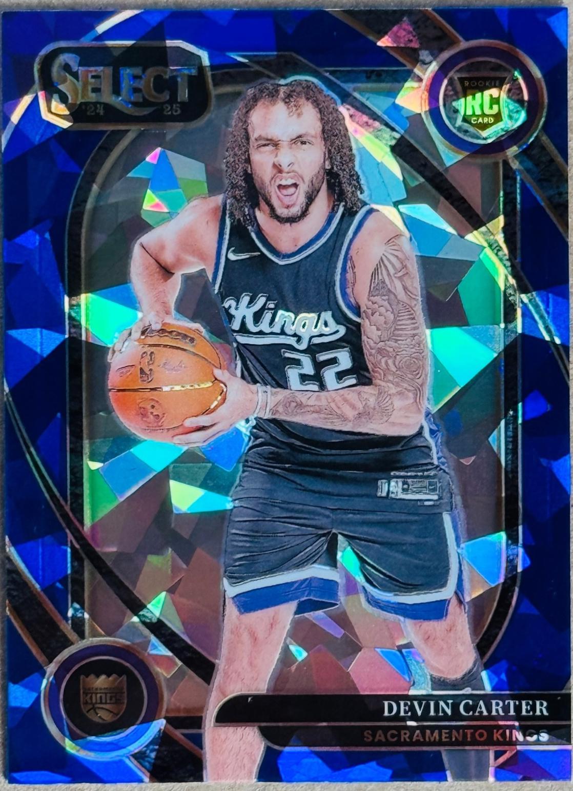 Devin Carter [Blue Cracked Ice Prizm] #269