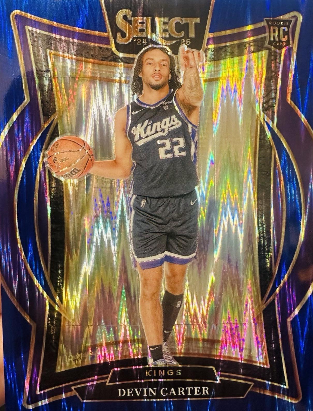 Devin Carter [Blue Flash Prizm] #92