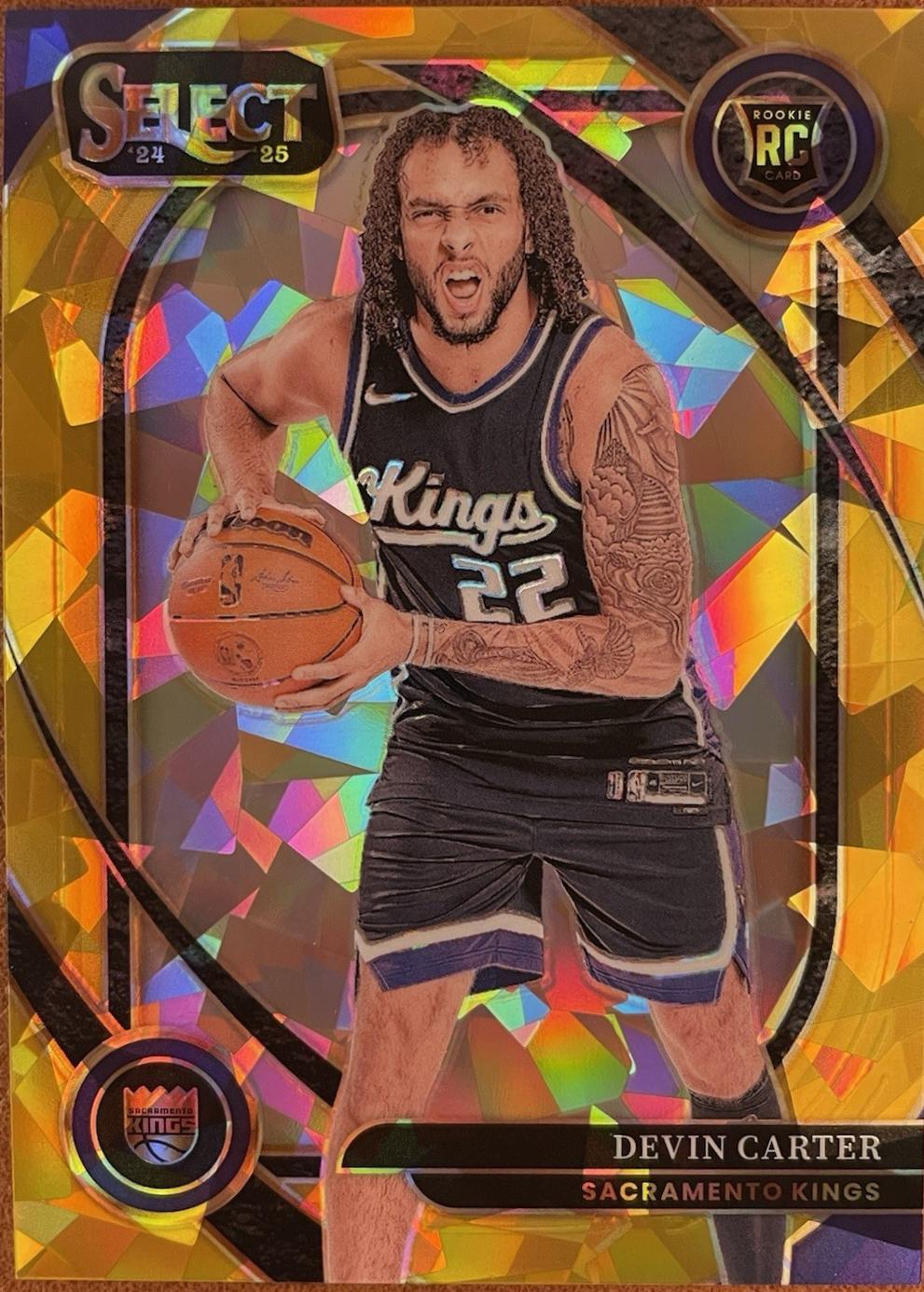 Devin Carter [Gold Cracked ice Prizm] #269