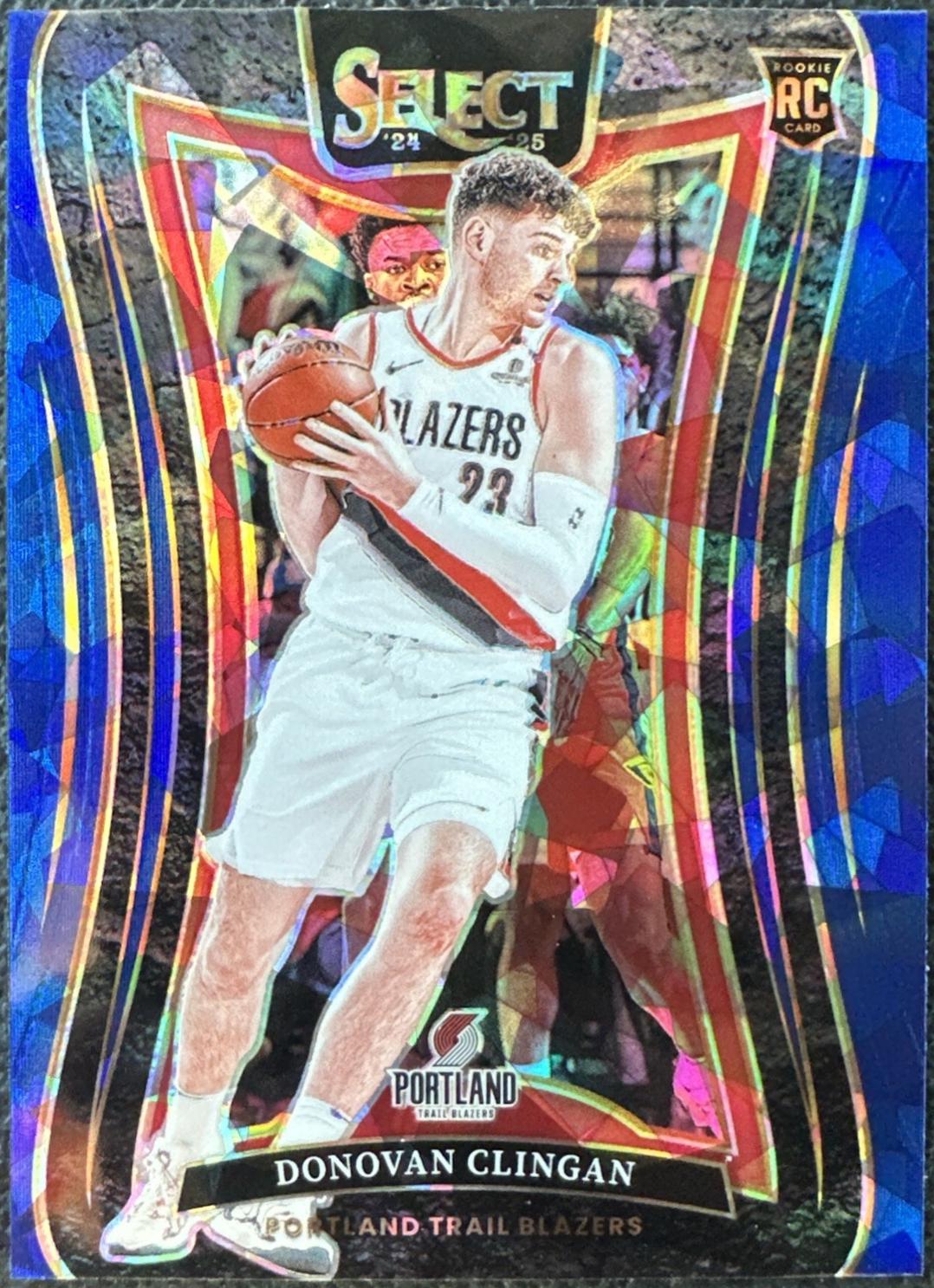 Donovan Clingan [Blue Cracked Ice Prizm] #390