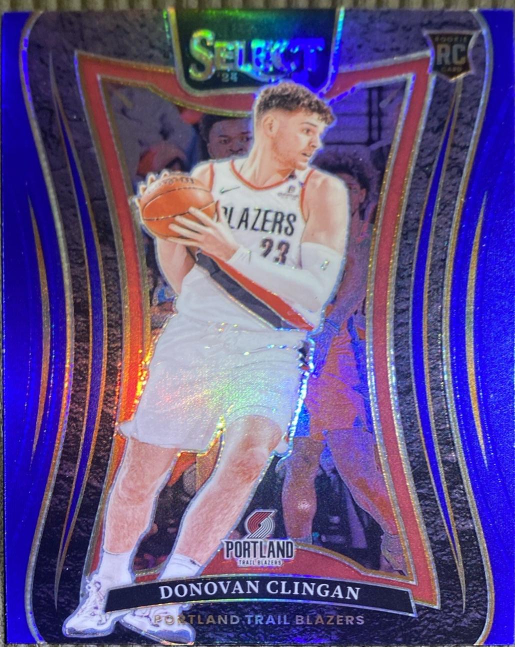 Donovan Clingan [Blue Prizm] #390