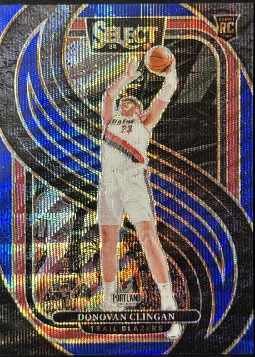 Donovan Clingan [Blue Wave Prizm] #199