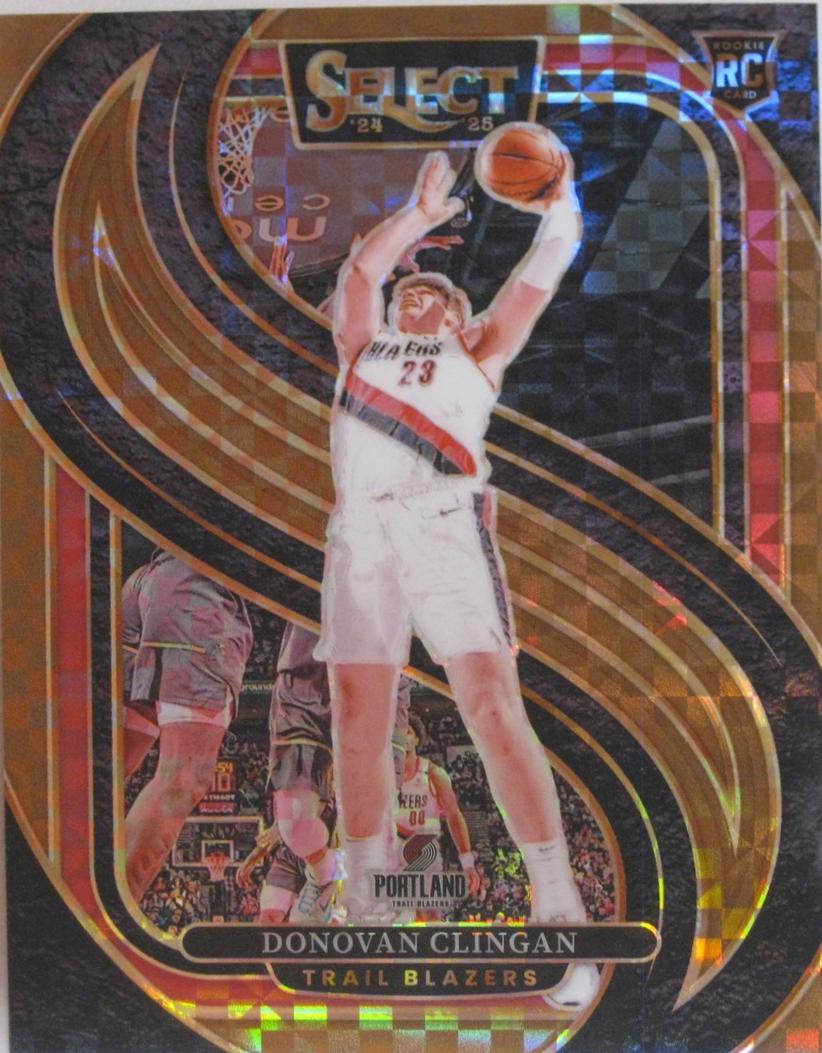 Donovan Clingan [Bronze Checker Prizm] #199