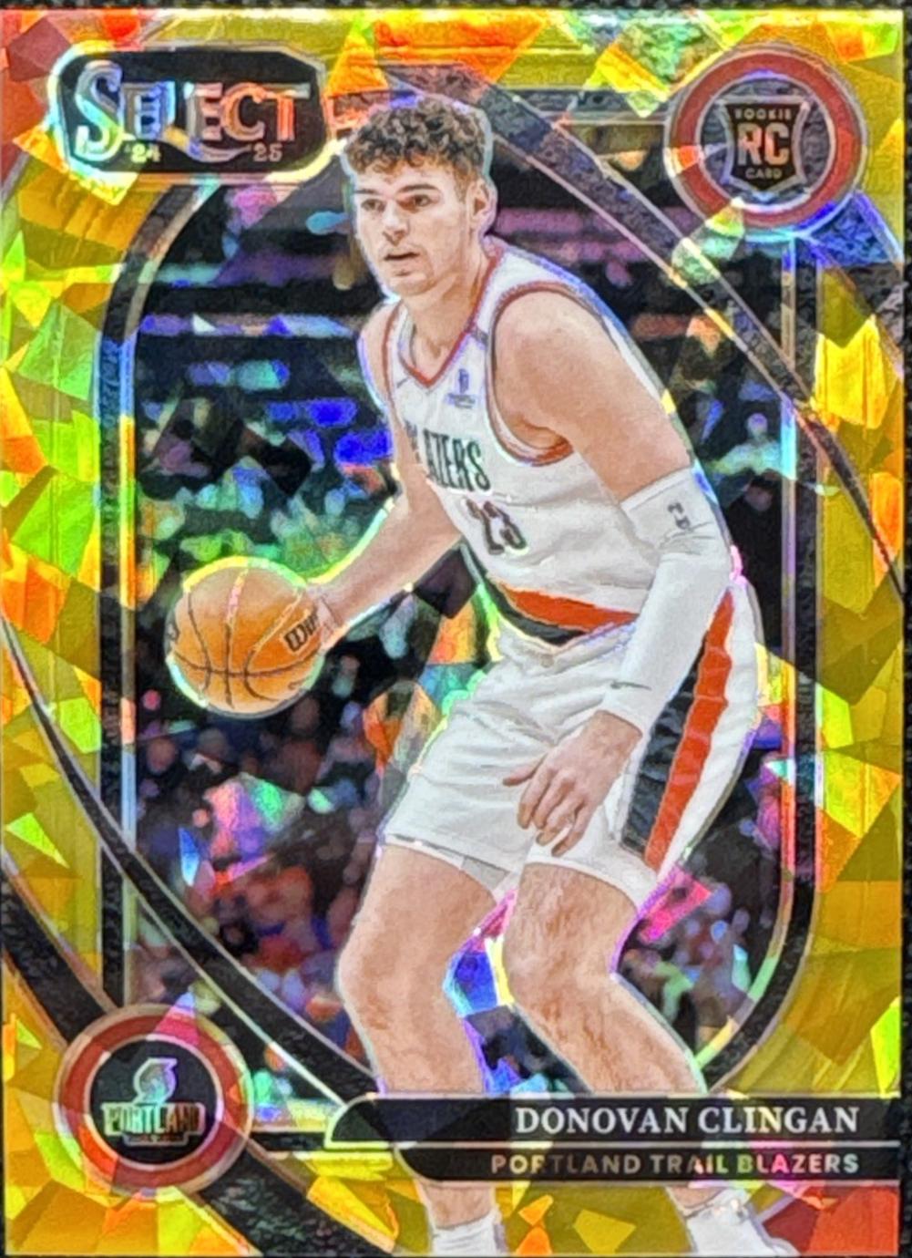 Donovan Clingan [Gold Cracked ice Prizm] #270