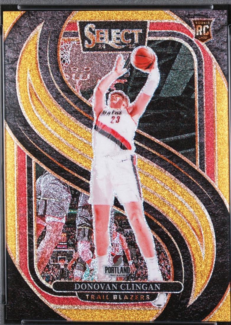 Donovan Clingan [Gold Glitter Prizm] #199