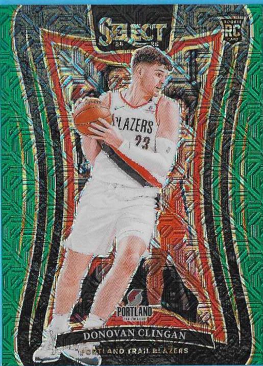 Donovan Clingan [Green Mojo Prizm] #390