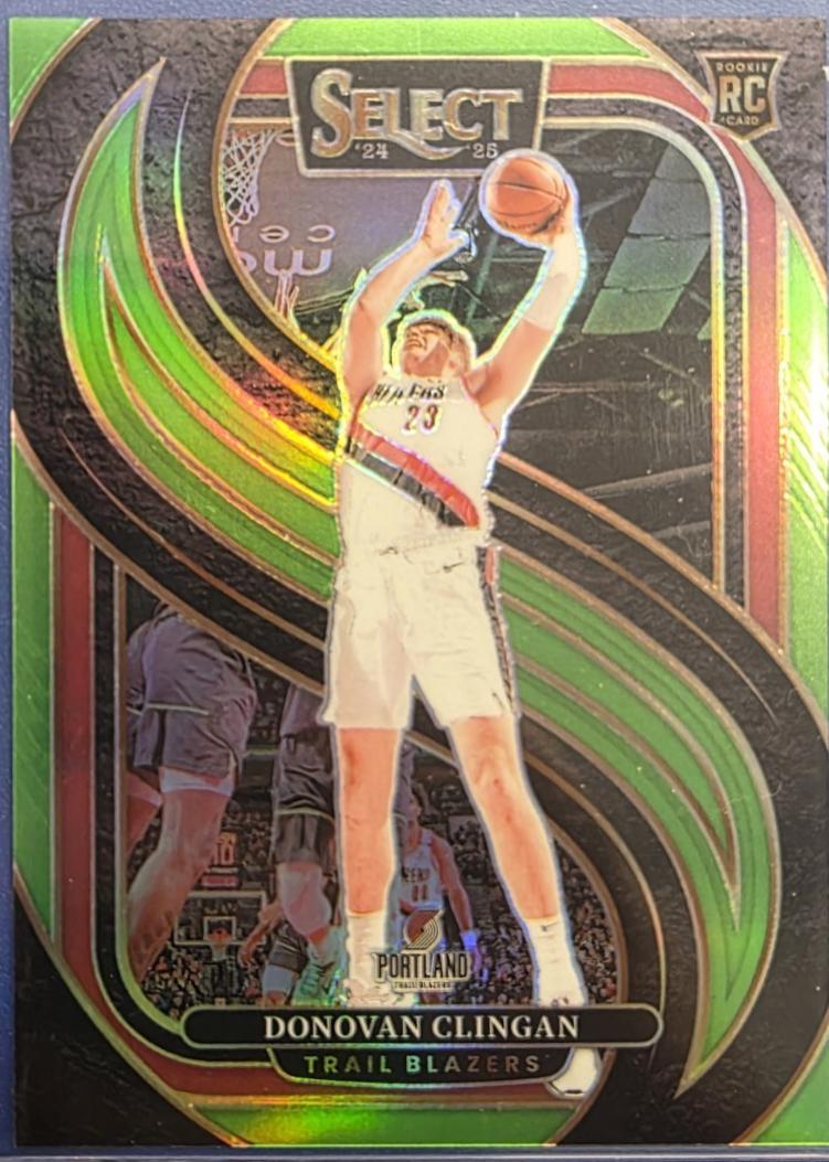 Donovan Clingan [Neon Green Prizm] #199