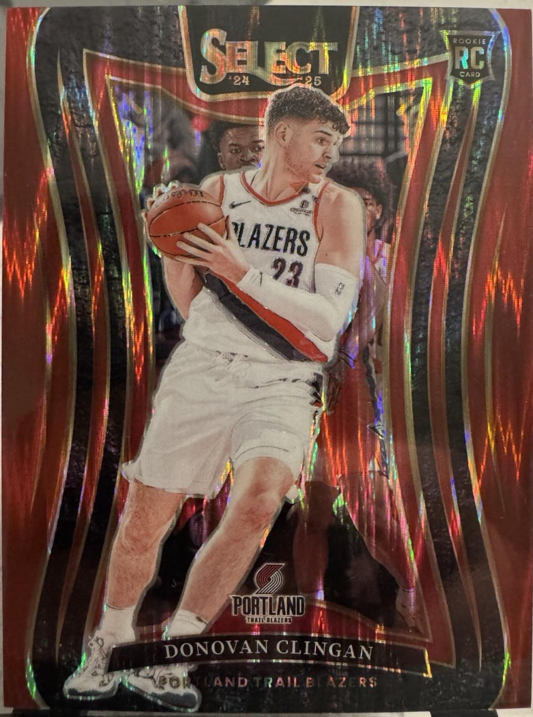Donovan Clingan [Red Flash Prizm] #390