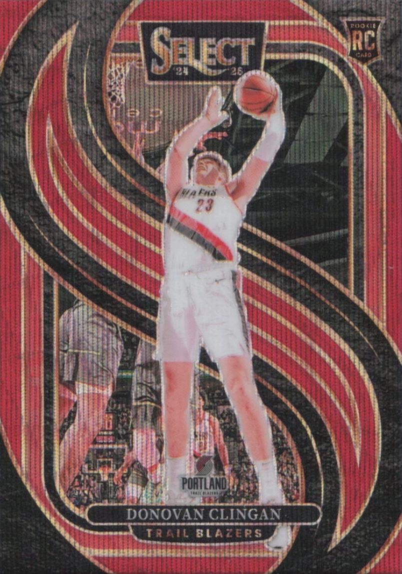 Donovan Clingan [Red Wave Prizm] #199