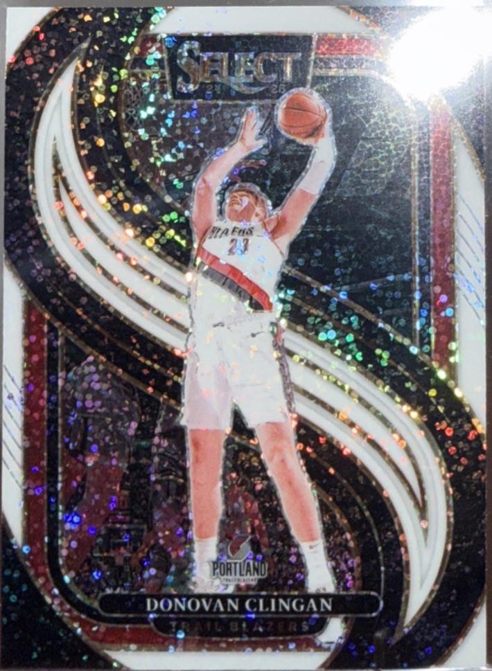 Donovan Clingan [White Sparkle Prizm] #199