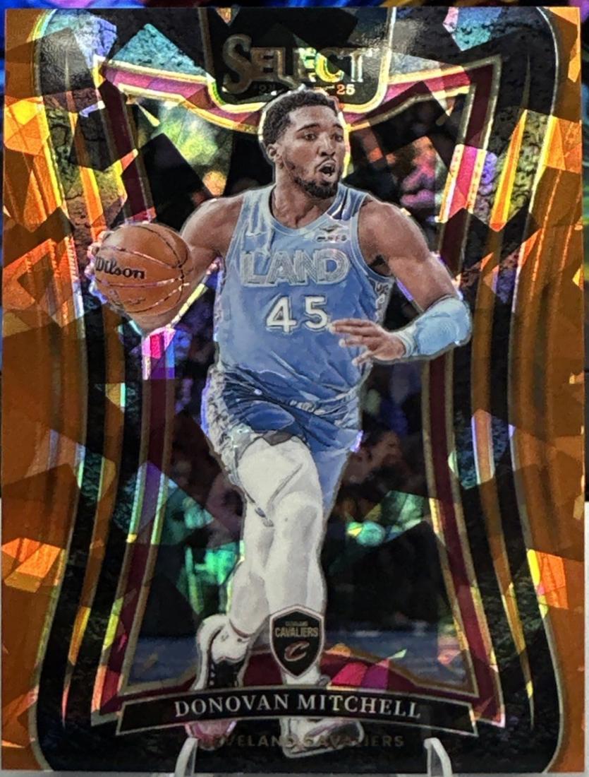 Donovan Mitchell [Orange Cracked Ice Prizm] #317