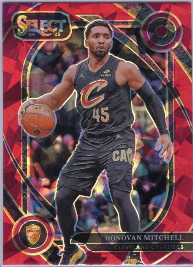Donovan Mitchell [Red Cracked Ice Prizm] #261