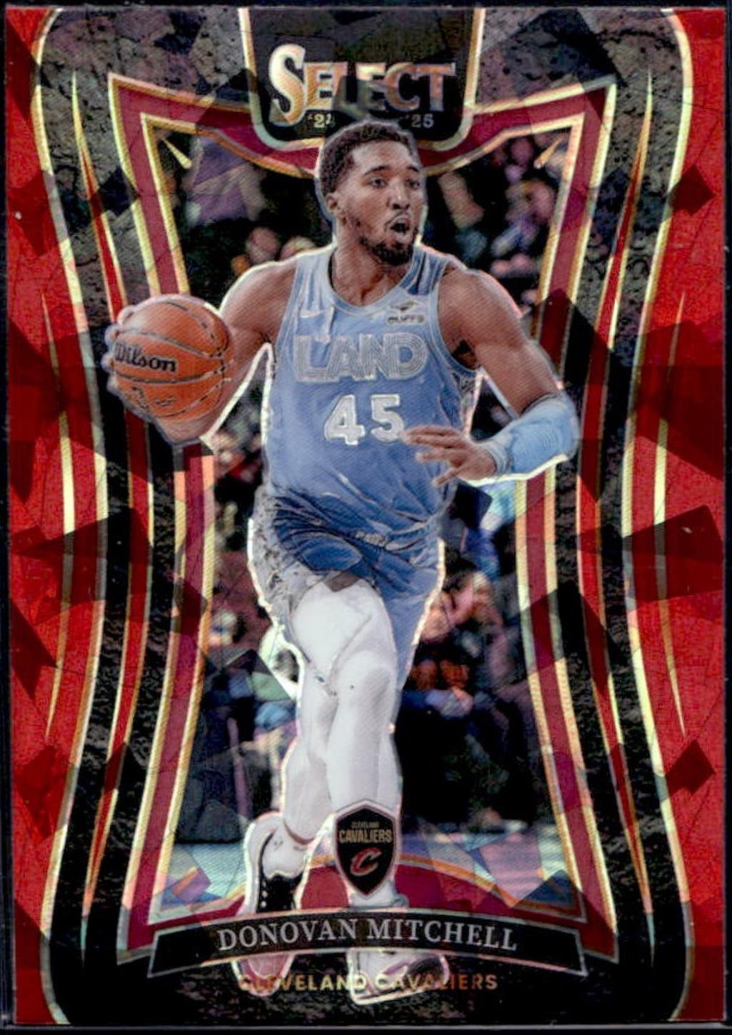 Donovan Mitchell [Red Cracked Ice Prizm] #317