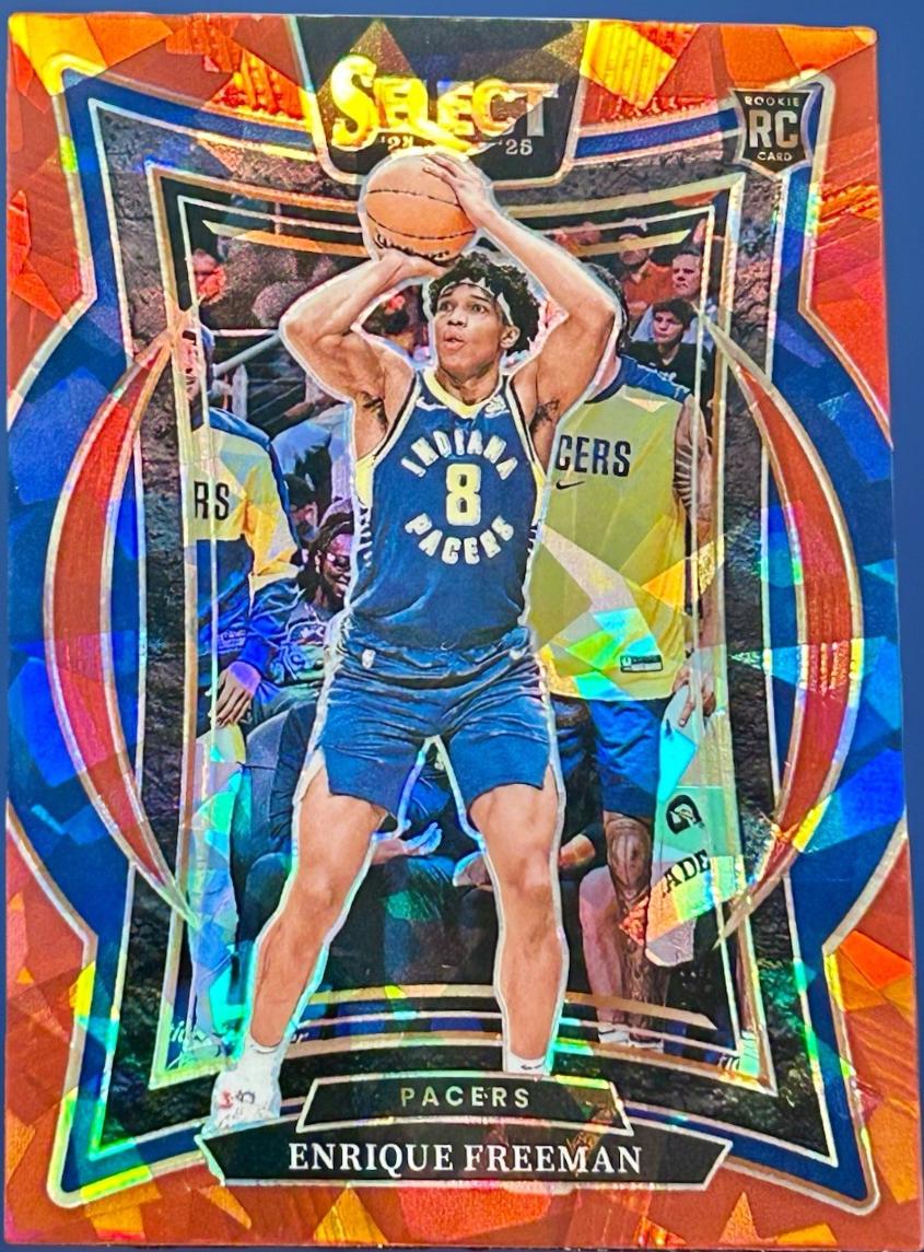 Enrique Freeman [Red Cracked Ice Prizm] #80