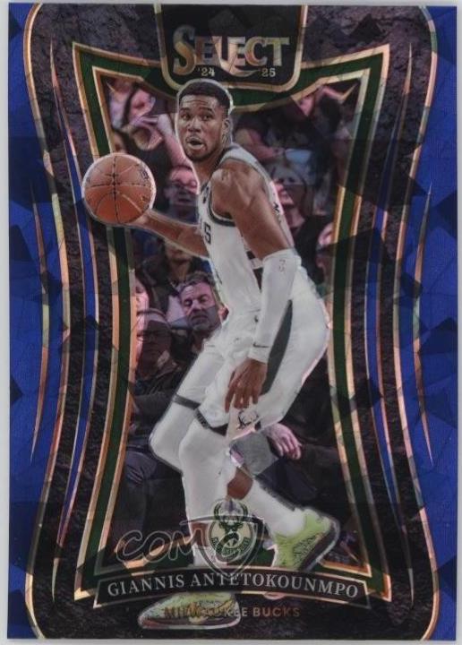 Giannis Antetokounmpo [Blue Cracked Ice Prizm] #326