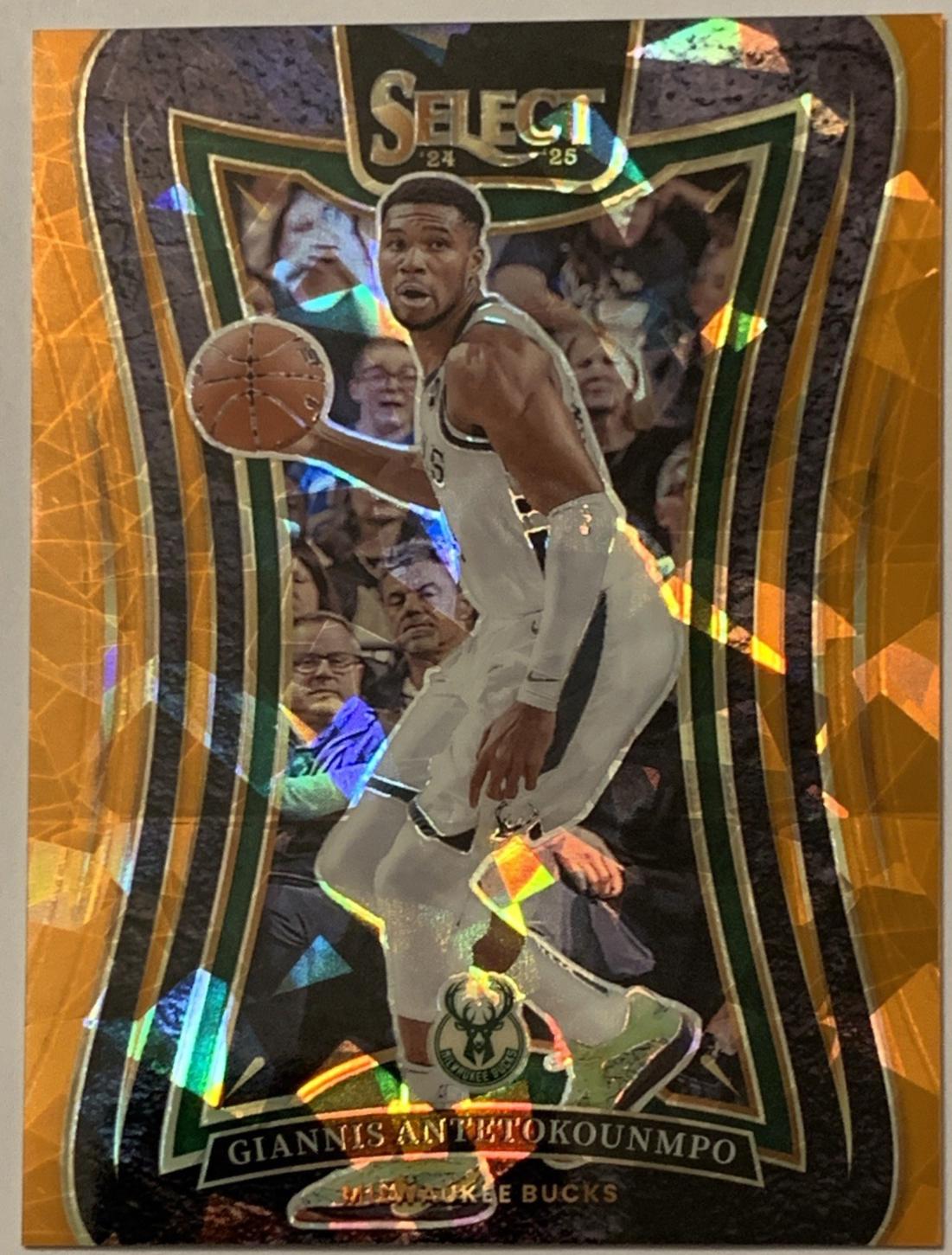 Giannis Antetokounmpo [Orange Cracked Ice Prizm] #326