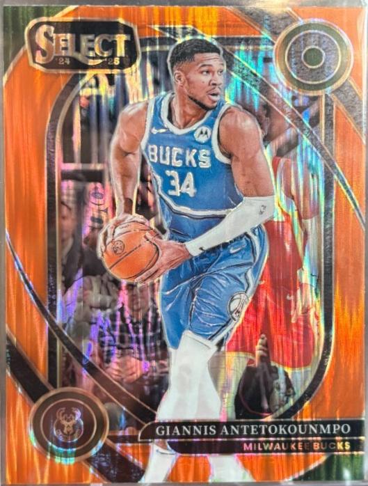 Giannis Antetokounmpo [Orange Flash Prizm] #235