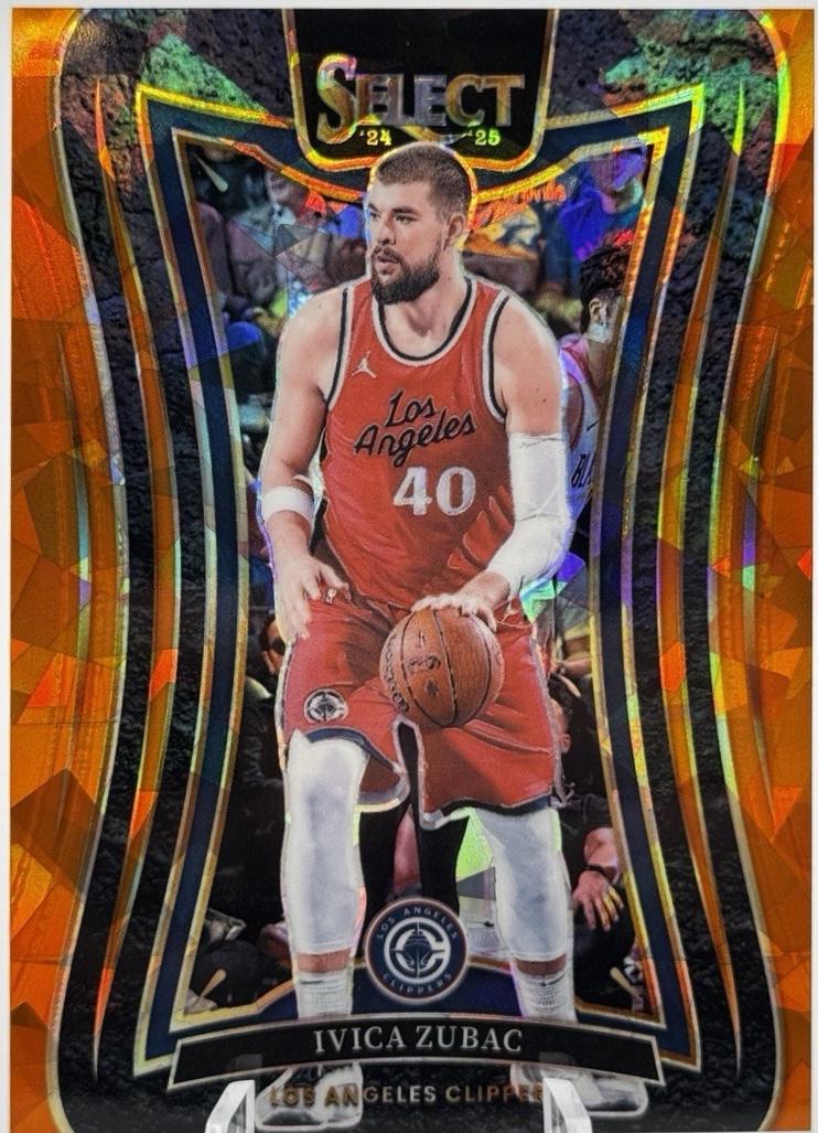 Ivica Zubac [Orange Cracked Ice Prizm] #349