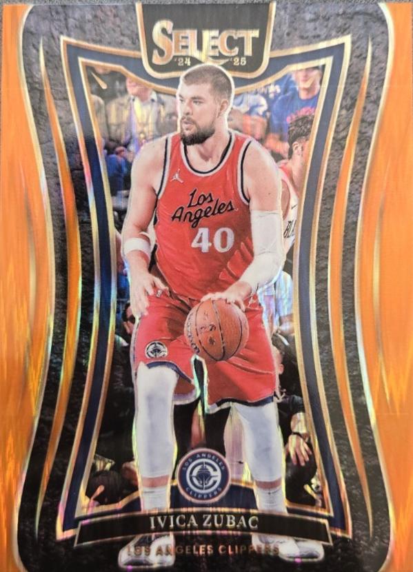 Ivica Zubac [Orange Flash Prizm] #349