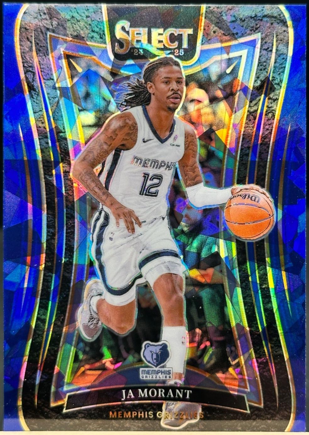 Ja Morant [Blue Cracked Ice Prizm] #354