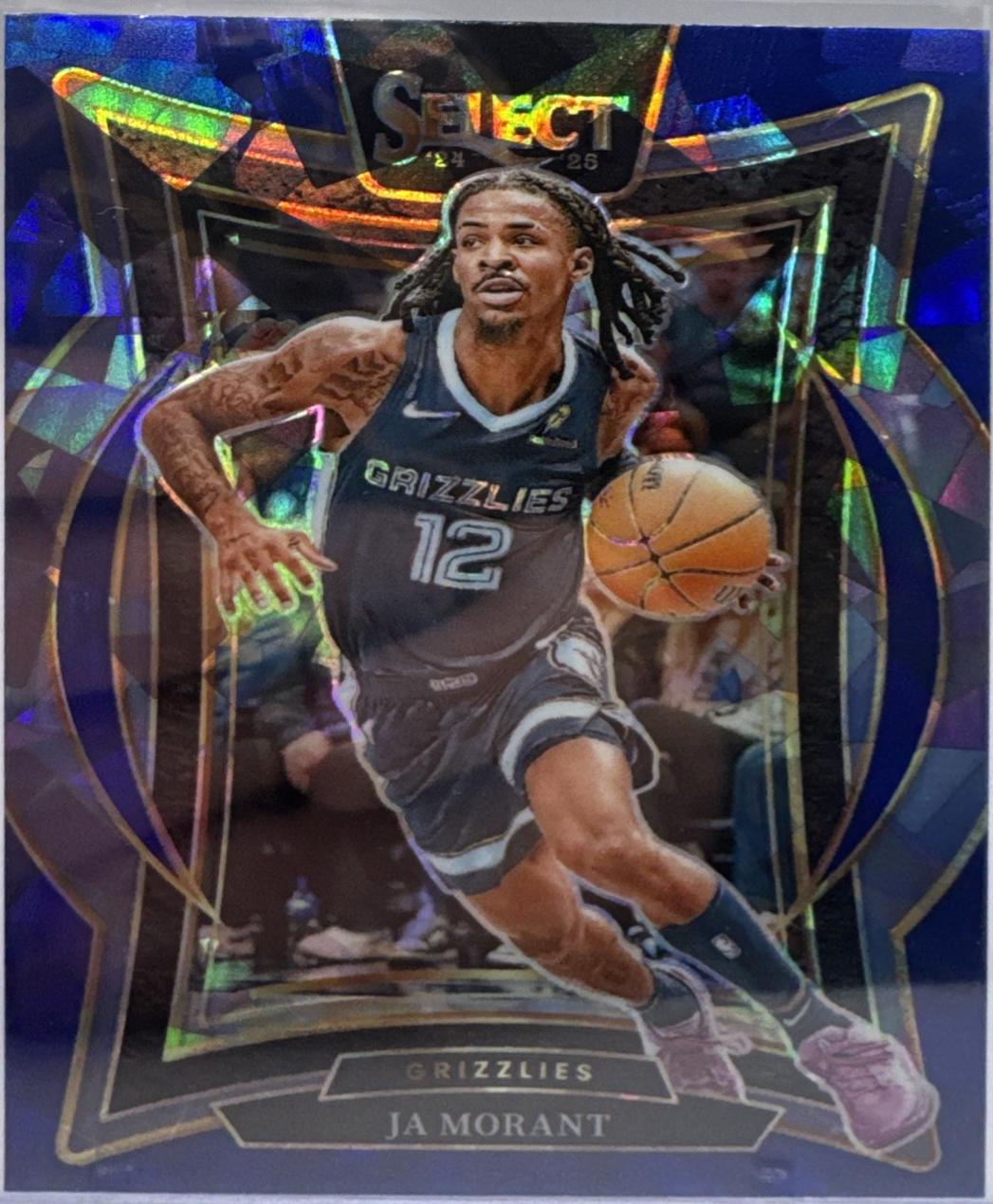 Ja Morant [Blue Cracked Ice Prizm] #60