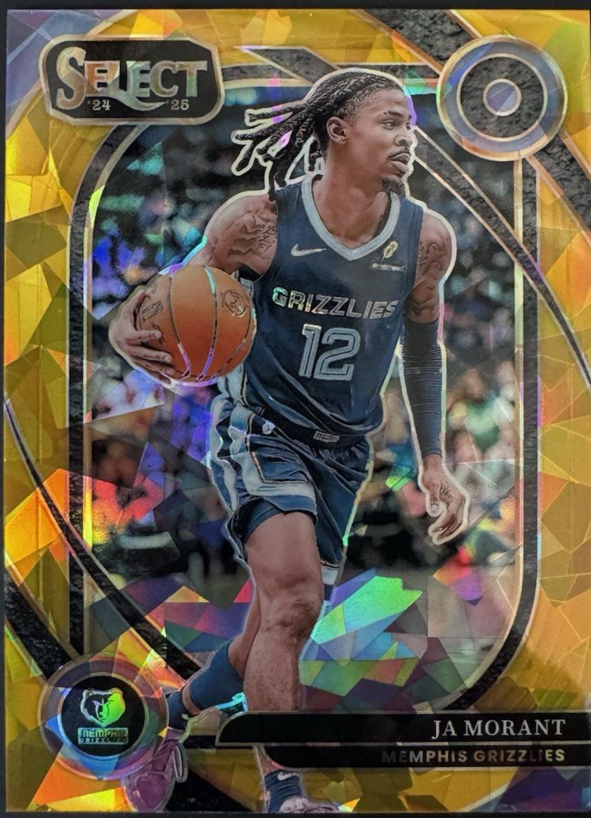 Ja Morant [Gold Cracked ice Prizm] #257