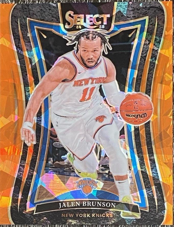 Jalen Brunson [Orange Cracked Ice Prizm] #332