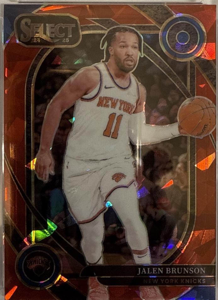 Jalen Brunson [Red Cracked Ice Prizm] #228