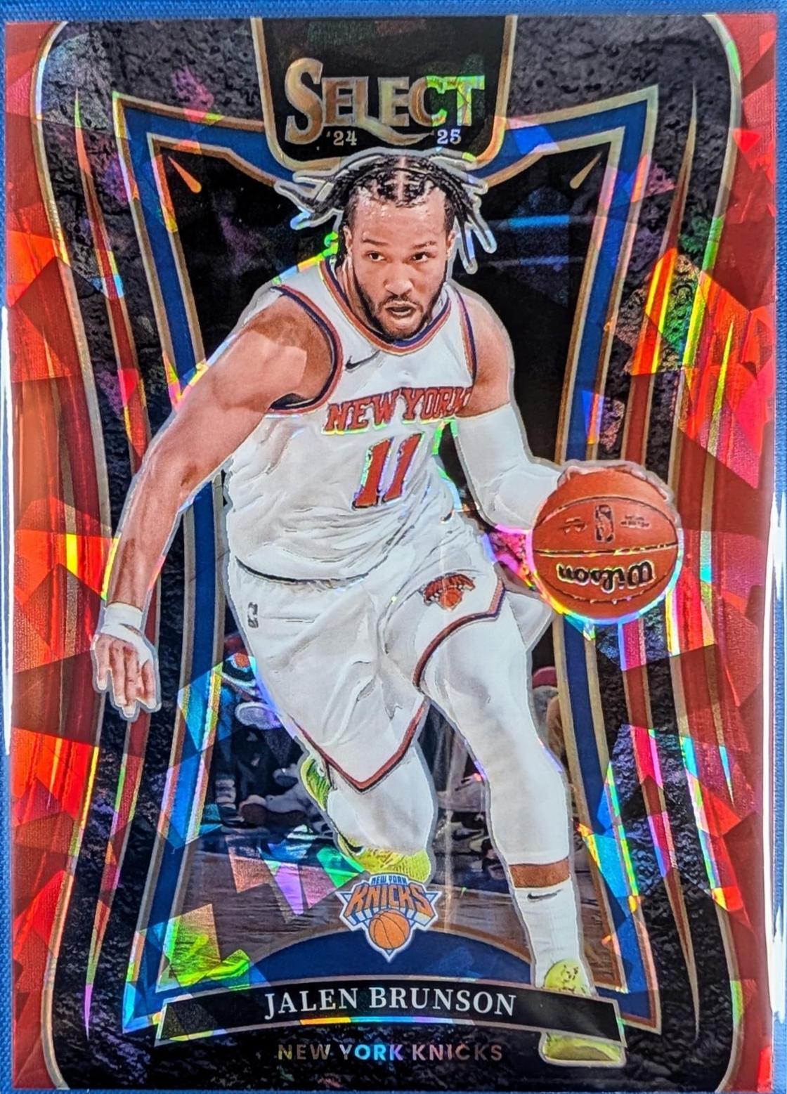 Jalen Brunson [Red Cracked Ice Prizm] #332