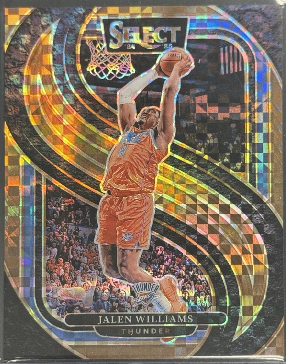 Jalen Williams [Bronze Checker Prizm] #124
