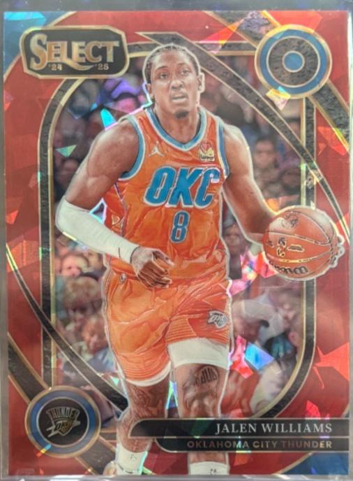 Jalen Williams [Red Cracked Ice Prizm] #201