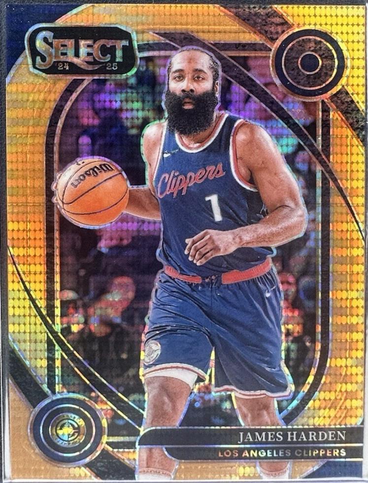 James Harden [Neon Orange Pulsar Prizm] #202