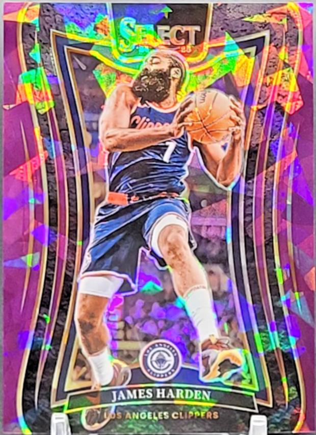 James Harden [Purple Cracked Ice Prizm] #351
