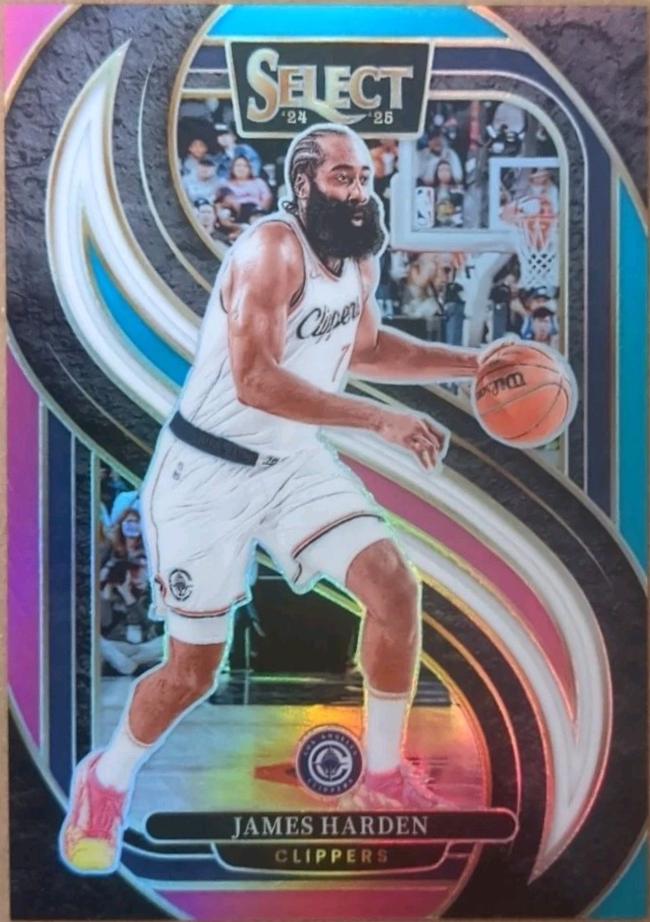 James Harden [Teal White Pink Prizm] #202