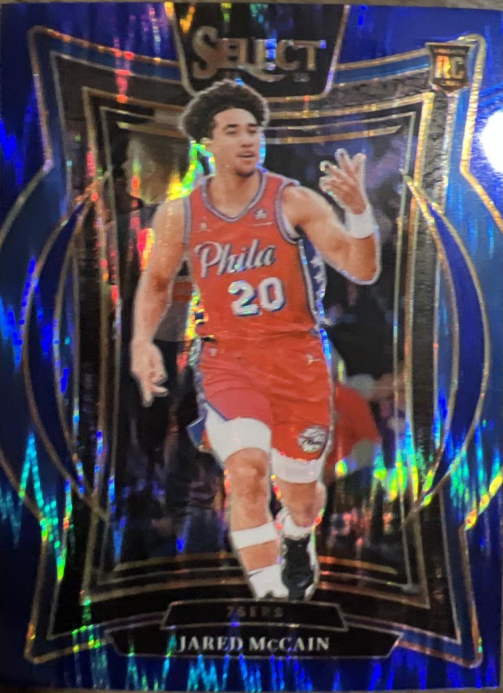 Jared McCain [Blue Flash Prizm] #82