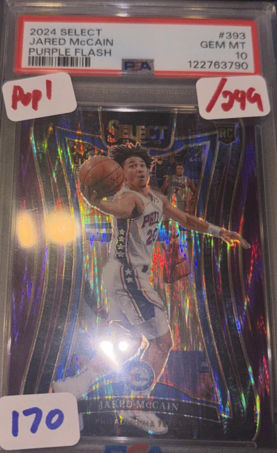 Jared McCain [Purple Flash Prizm] #393
