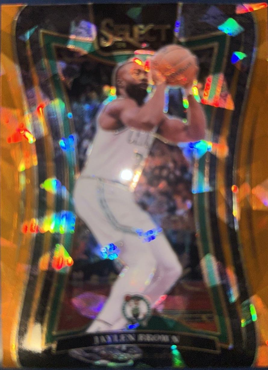 Jaylen Brown [Orange Cracked Ice Prizm] #361