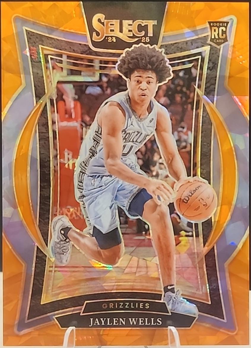 Jaylen Wells [Orange Cracked Ice Prizm] #371