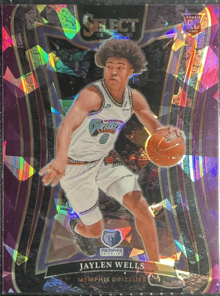 Jaylen Wells [Purple Cracked Ice Prizm] #371