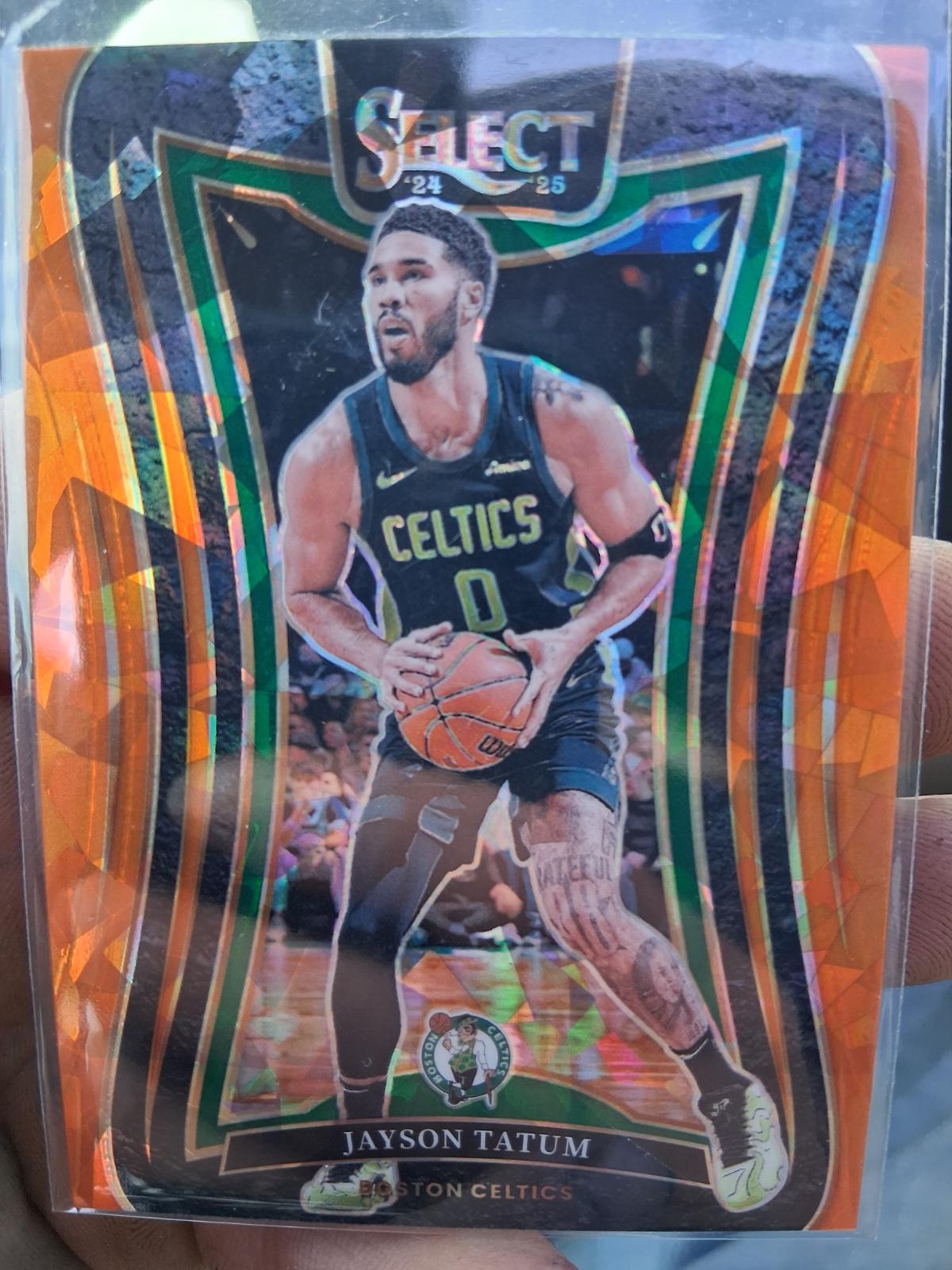 Jayson Tatum [Orange Cracked Ice Prizm] #307