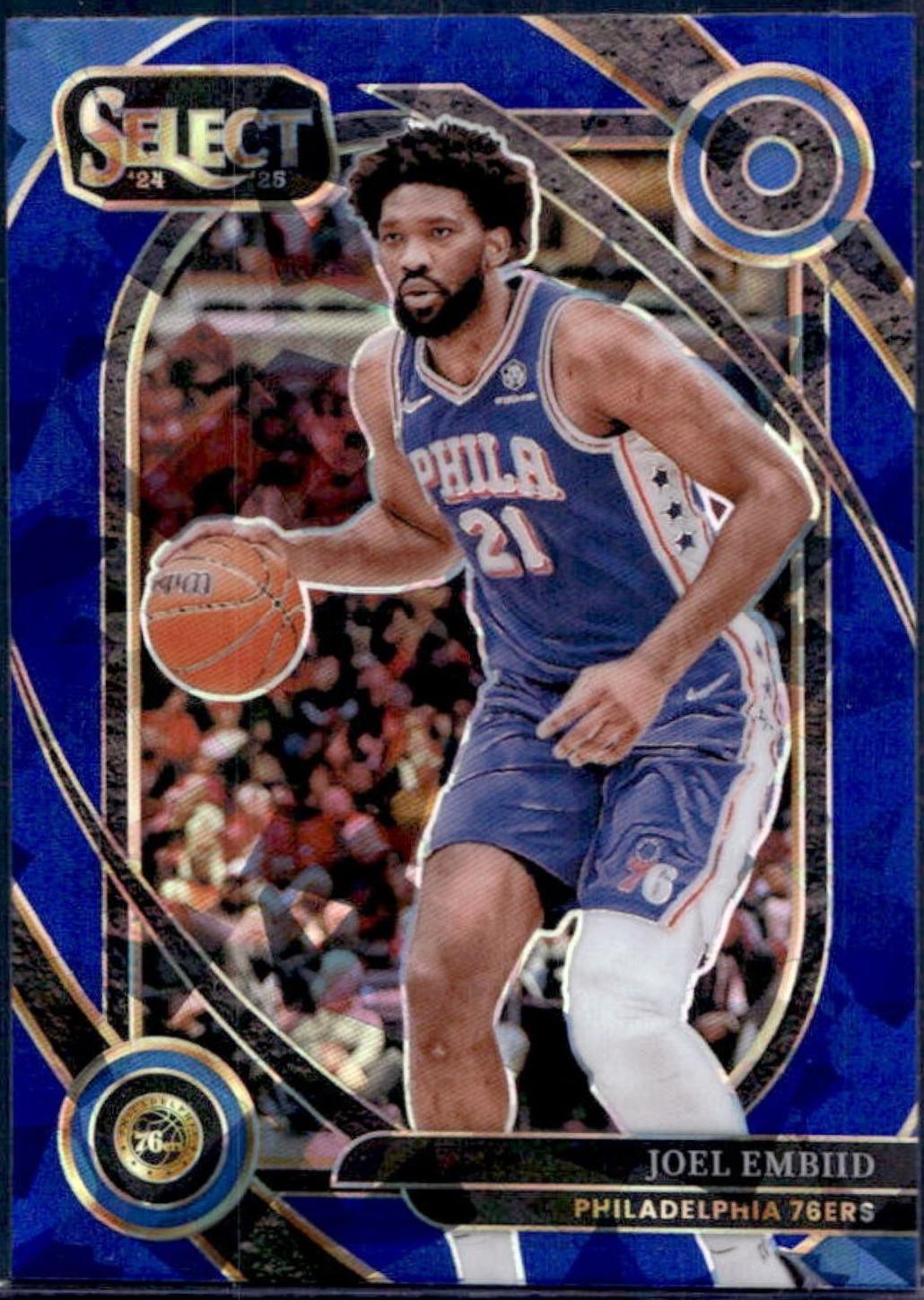 Joel Embiid [Blue Cracked Ice Prizm] #236