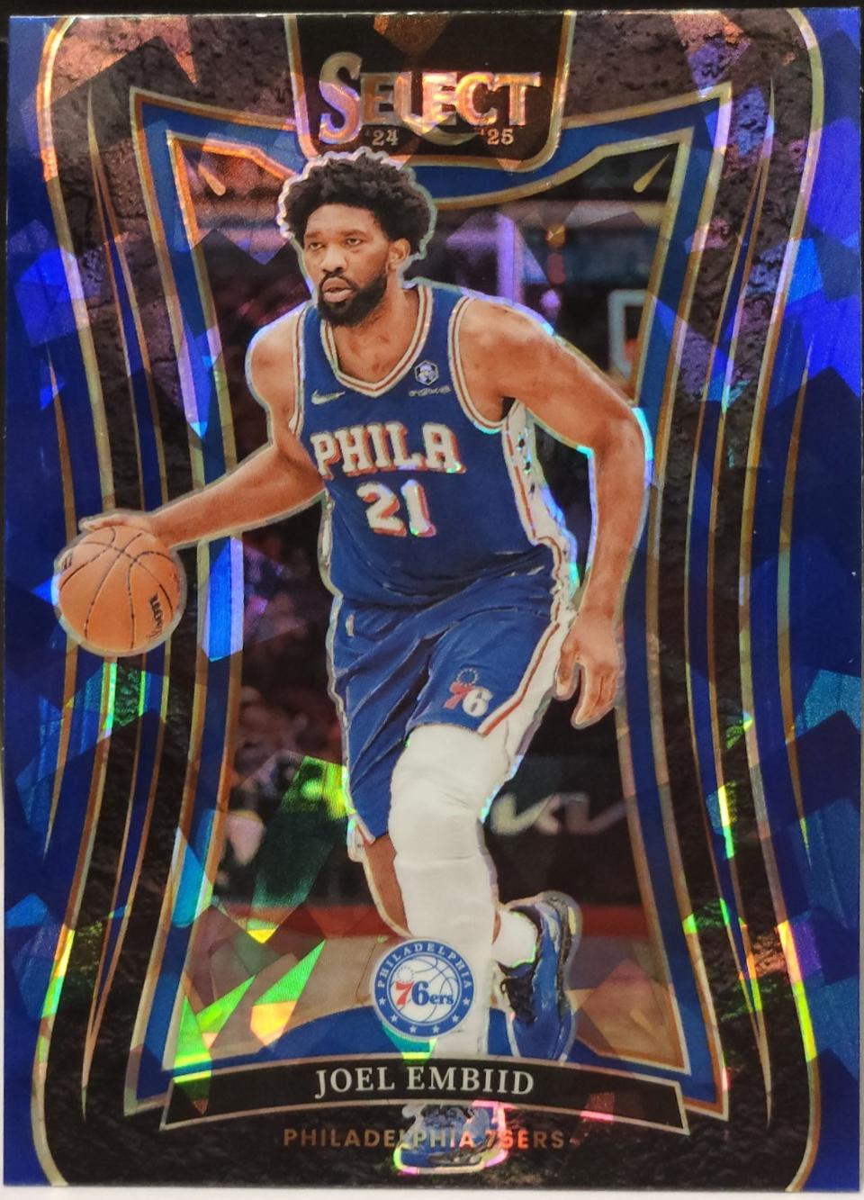 Joel Embiid [Blue Cracked Ice Prizm] #321