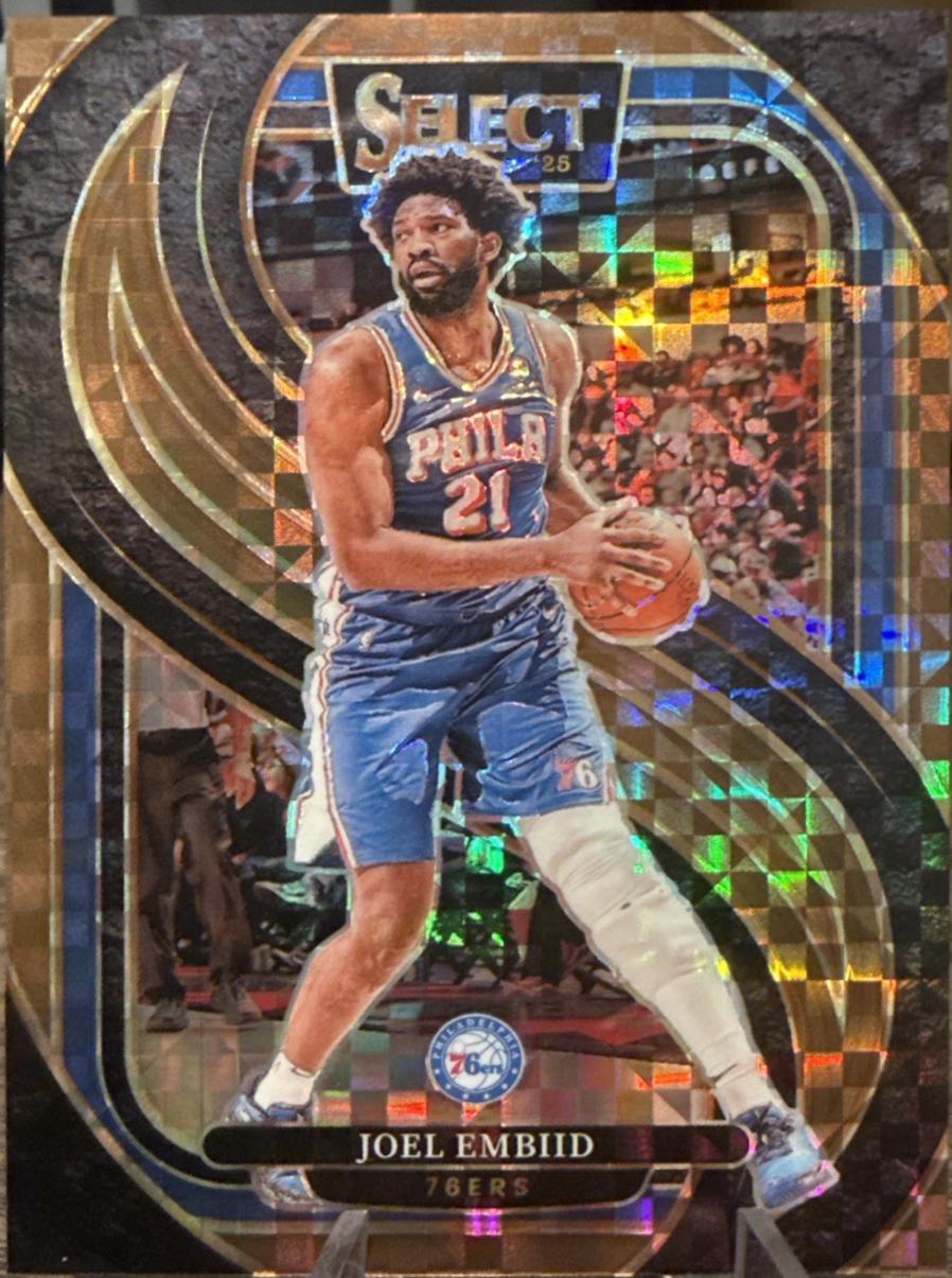 Joel Embiid [Bronze Checker Prizm] #101