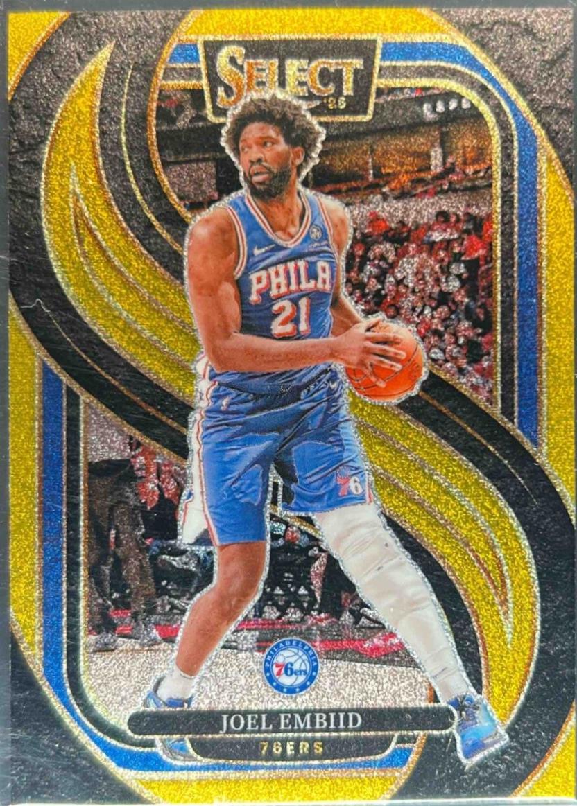 Joel Embiid [Gold Glitter Prizm] #101