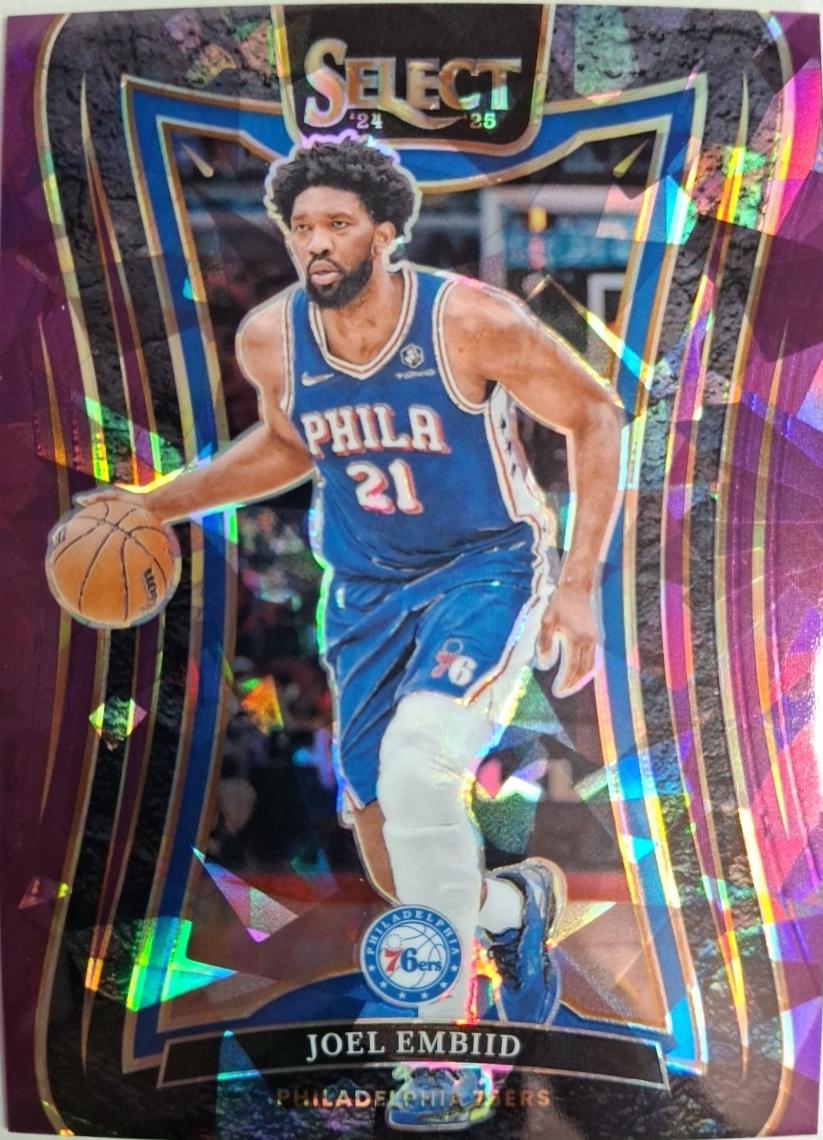 Joel Embiid [Purple Cracked Ice Prizm] #321