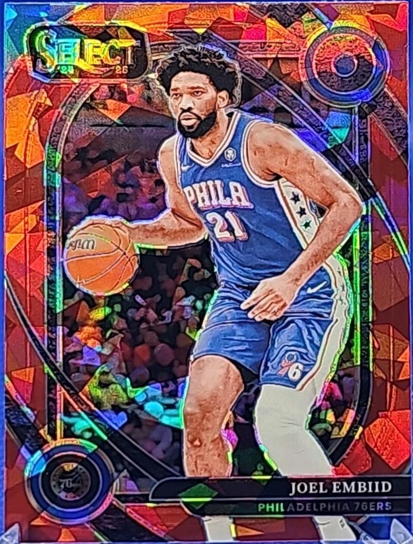 Joel Embiid [Red Cracked Ice Prizm] #236