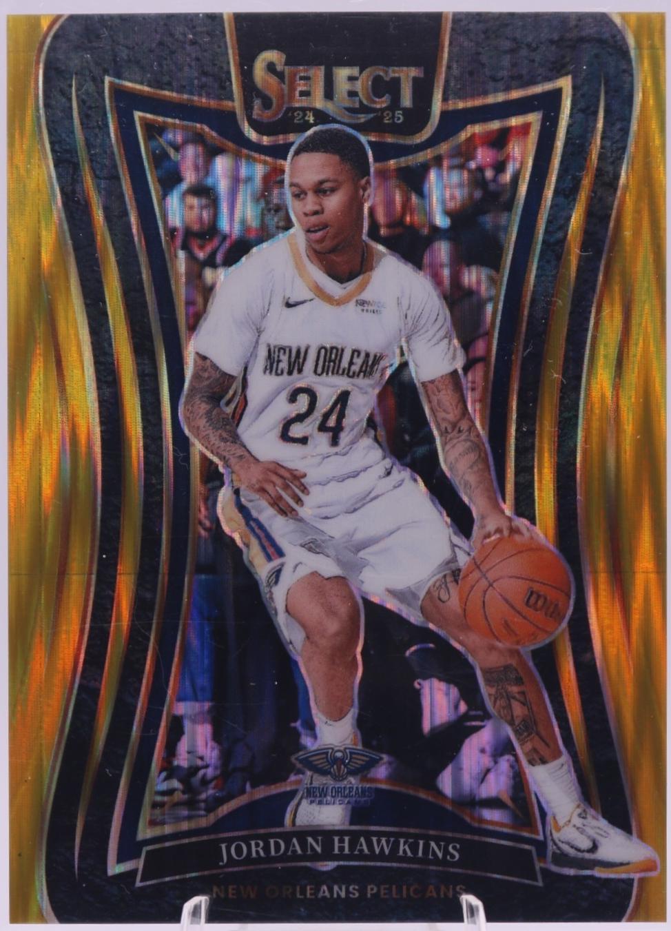 Jordan Hawkins [Gold Flash Prizm] #348